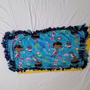 Handmade Dbl Fleece Tie Blanket Baby Crib Stroller Car Seat Doc McStuffins